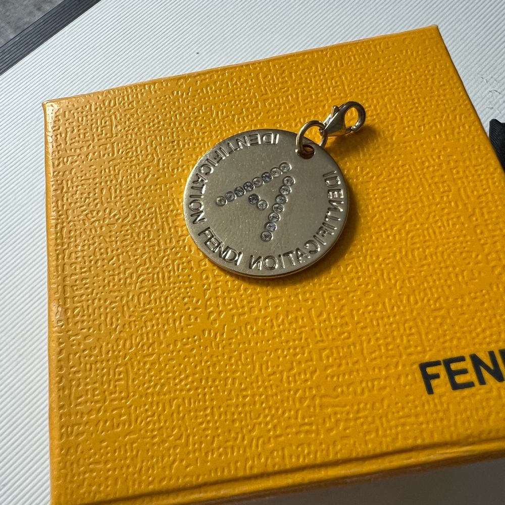 FENDI authentic Jewelry | Fendi Identification letter A Charm Gold Plated | - Picture 4 of 12
